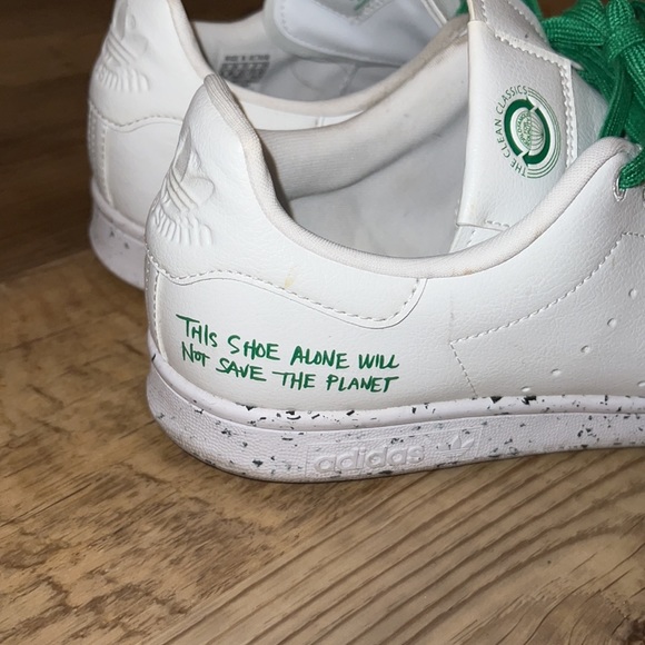 Adidas: Stan Smith Primegreen Sustainable Vegan Sneakers - Picture 5 of 11